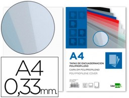 CJ150 tapas encuadernación Liderpapel PP A4 0,33mm transparente